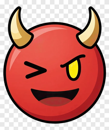 Cartoon Devil Emoji PNG