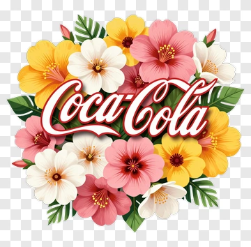Coca-Cola Floral Arrangement PNG