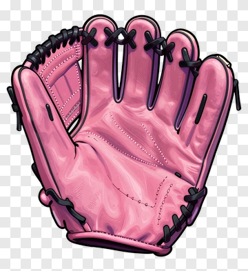 Pink Baseball Glove PNG