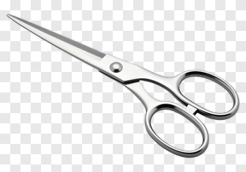 Silver Scissors PNG