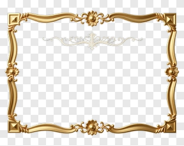 Gold Decorative Frame PNG