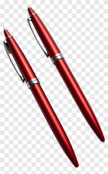 Red Ballpoint Pens PNG