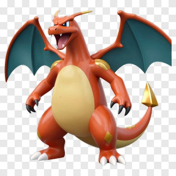 3D Charizard With Wings PNG