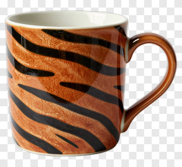 Tiger Stripe Coffee Mug PNG