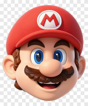 Mario Character Face PNG