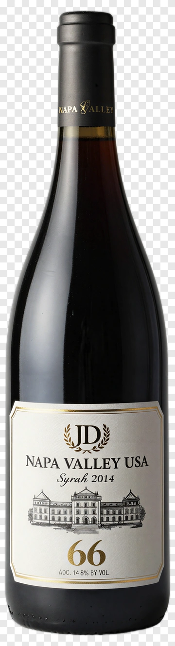 Napa Valley Syrah Wine Bottle PNG