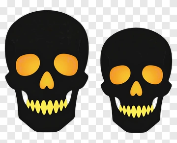 Halloween Skull Decorations PNG