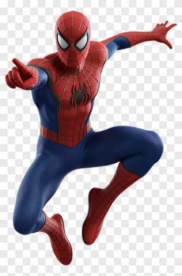Spider-Man Posing In Action PNG