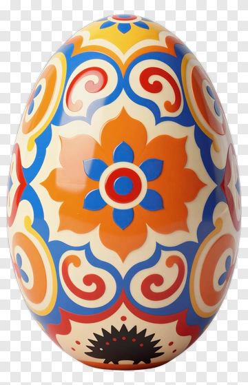 Colorful Decorative Easter Egg PNG