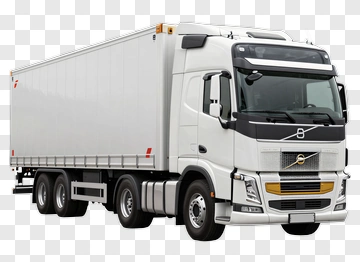 White Delivery Truck PNG