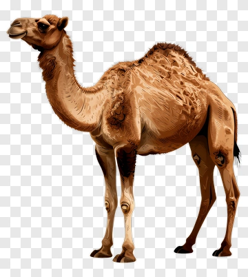 Realistic Camel Standing PNG