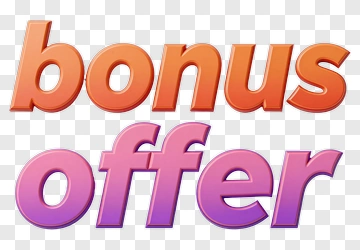 Bonus Offer Text PNG