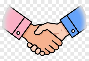 Handshake Between Two People PNG