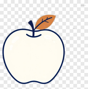 Apple With Leaf PNG