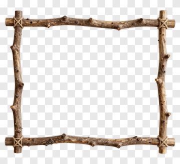 Wooden Photo Frame PNG