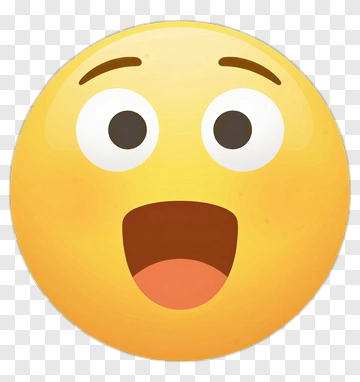 Surprised Emoji Face PNG