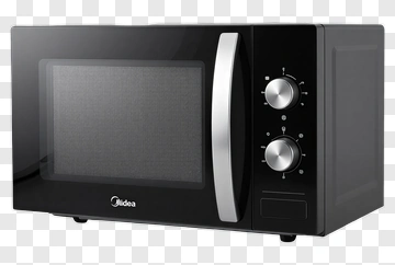 Black Microwave Oven PNG