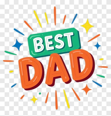 Best Dad Graphic Design PNG