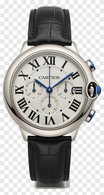 Cartier Watch With Roman Numerals PNG