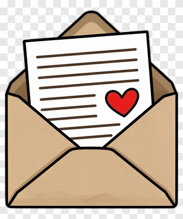 Envelope With A Love Letter PNG
