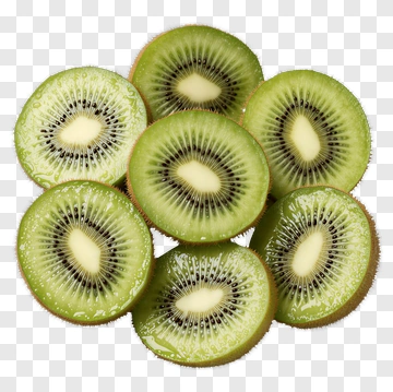 Sliced Kiwi Fruit PNG