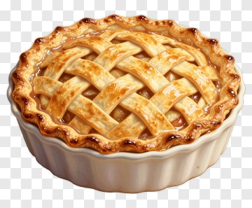 Apple Pie With Lattice Crust PNG