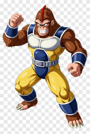 Cartoon Gorilla Character In Yellow And Blue Costume PNG