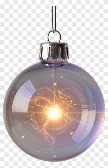 Glowing Christmas Ornament PNG