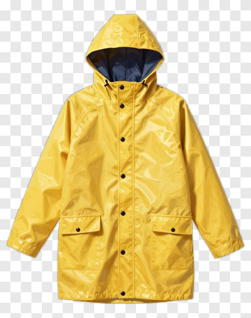 Yellow Rain Jacket PNG