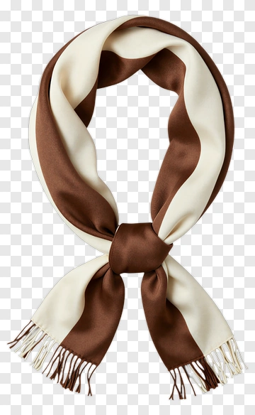 Brown And Cream Scarf PNG
