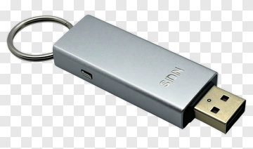 Usb Flash Drive With Keychain PNG