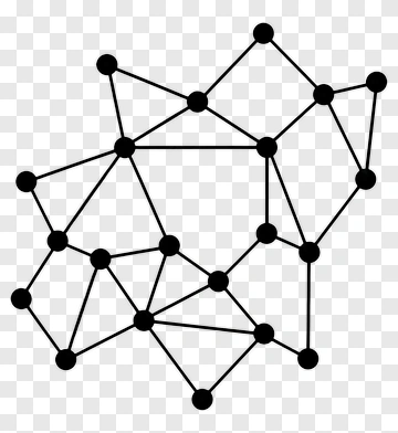 Abstract Network Connection Diagram PNG