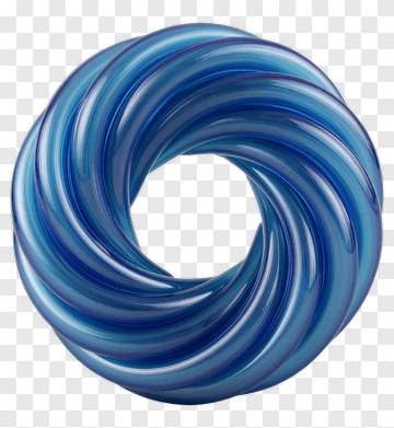 Blue Swirl Decorative Object PNG