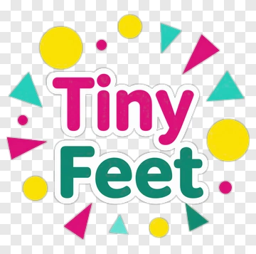 Tiny Feet With Colorful Shapes PNG