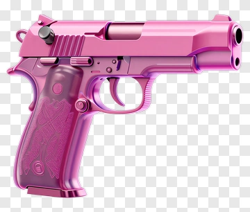 Pink Handgun PNG