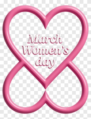 March Women's Day Infinity Symbol PNG