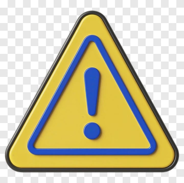 Warning Sign With Exclamation Mark PNG