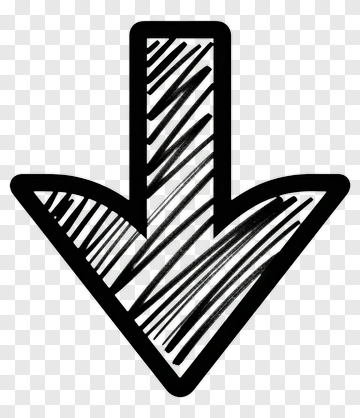 Black Arrow Downward PNG