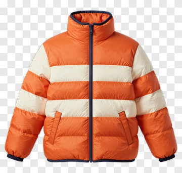 Colorful Puffer Jacket PNG