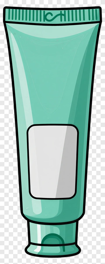 Mint Green Cosmetic Tube PNG