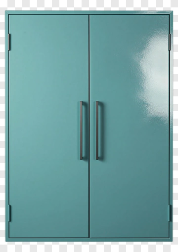 Teal Double Door Cabinet PNG