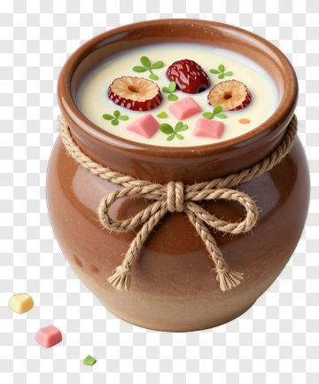 Dessert Pot With Toppings PNG