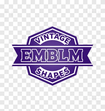 Vintage Emblem Shapes PNG