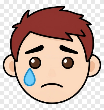 Sad Boy With Tear PNG