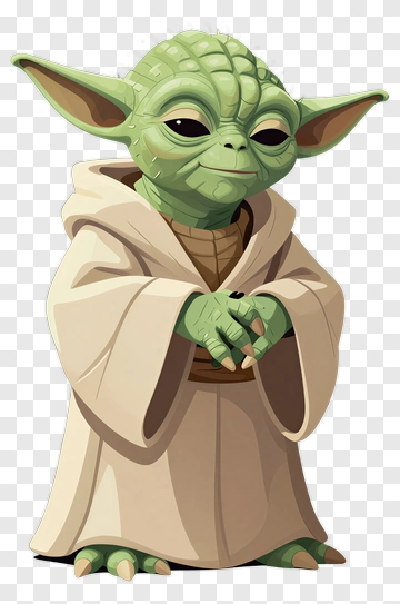 Cartoon Yoda Character PNG