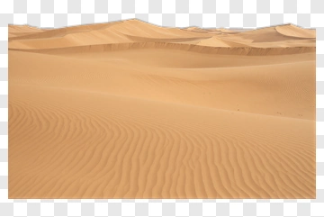 Desert Landscape With Sand Dunes PNG