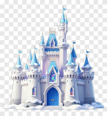 Colorful Fairy Tale Castle PNG