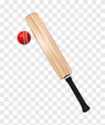 Cricket Bat And Ball PNG
