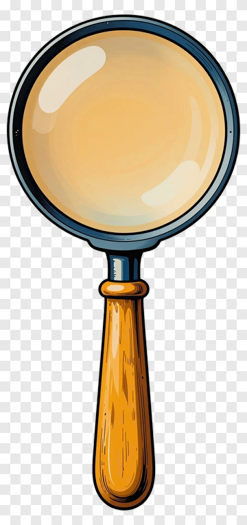 Cartoon Magnifying Glass PNG