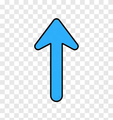 Blue Arrow Pointing Up PNG